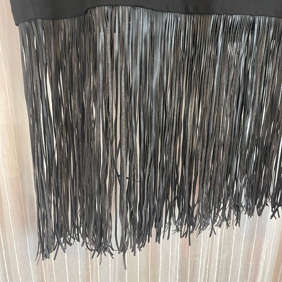 Black Fringe Skirt - Picture 5 of 5